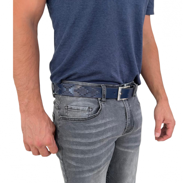 The Polo Belt "Blue Gaucho"