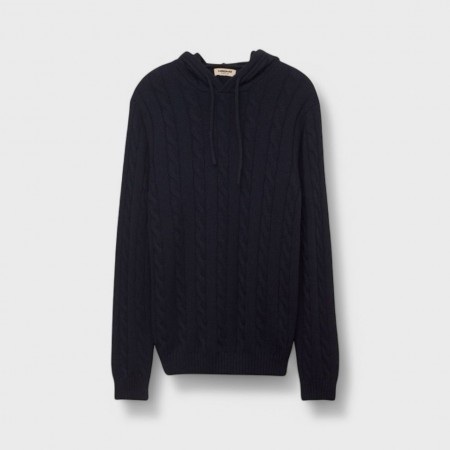 Cable Knit Cashmere Hoodie