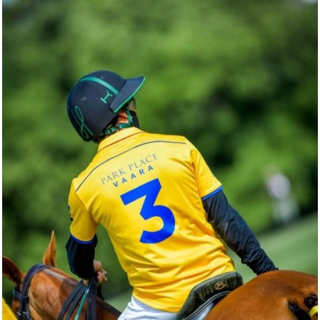 Black and Green Polo Helmet