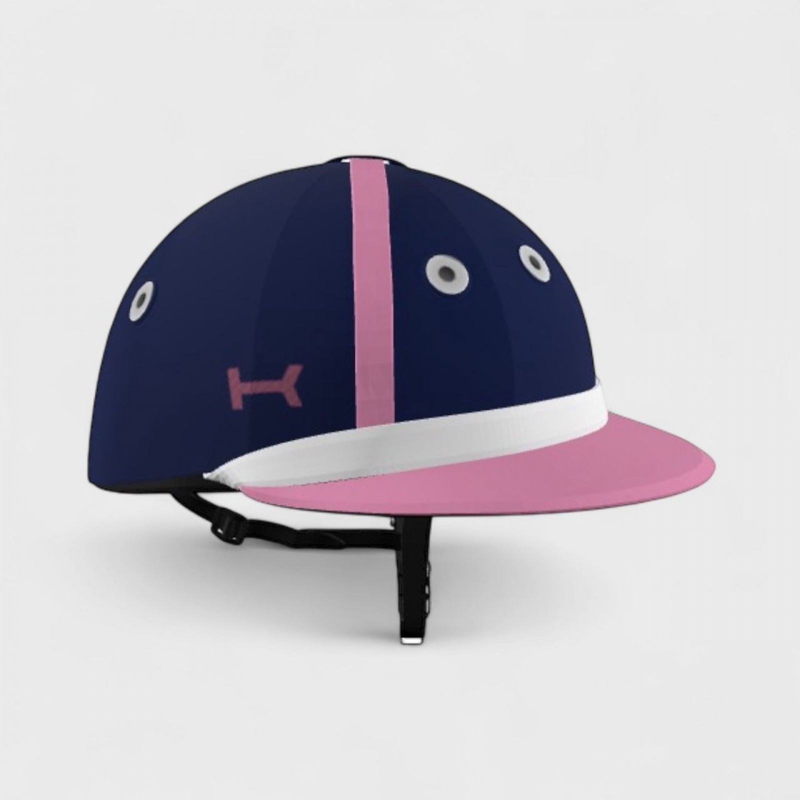 Navy and Pink Argentine Polo Helmet Navy and Pink Argentine Polo Helmet