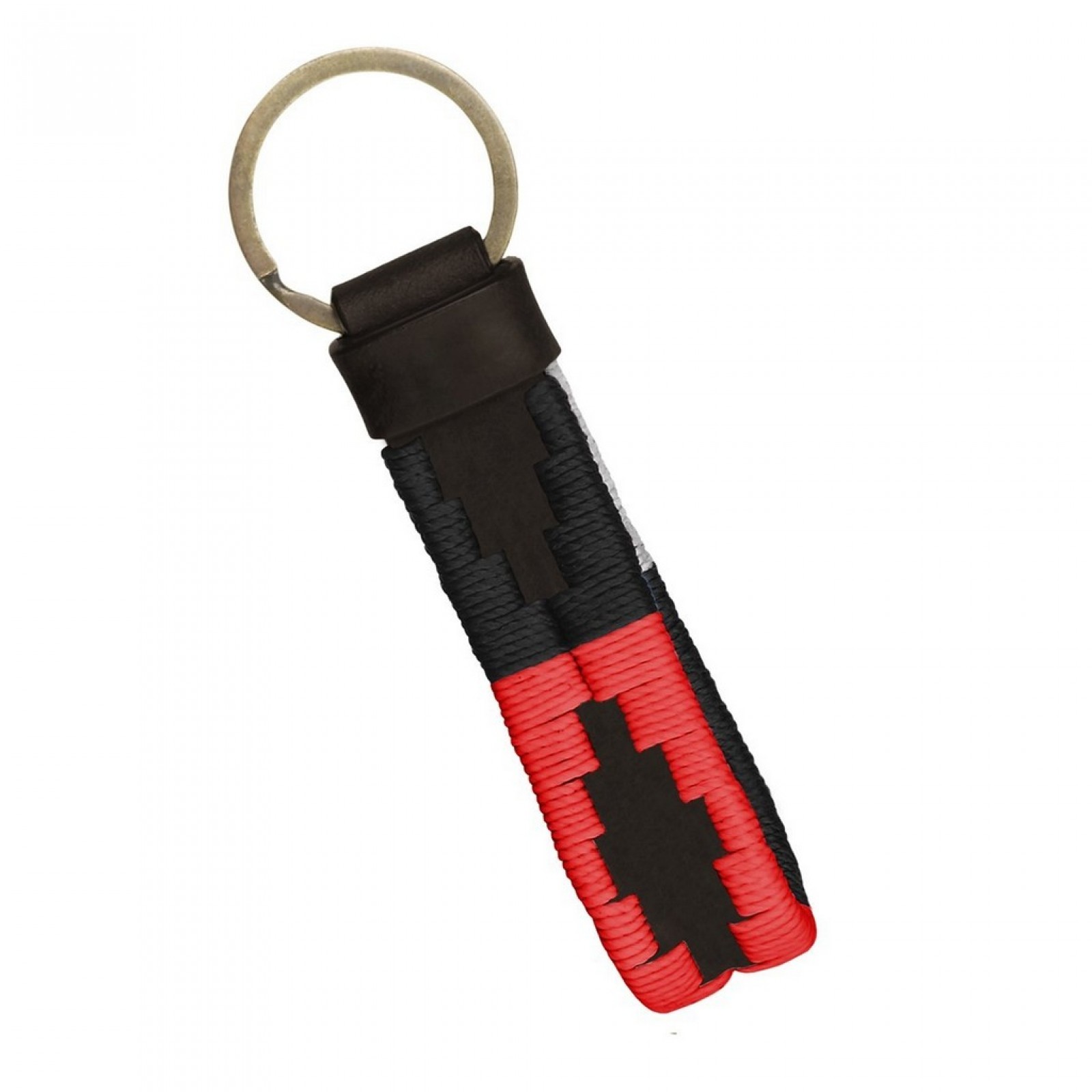 Leather Keyring "Red & Black" Leather Keyring "Red & Black"