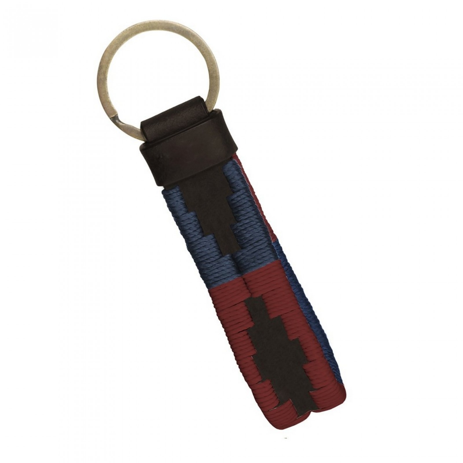 Leather Keyring "Blue & Red" Leather Keyring "Blue & Red"