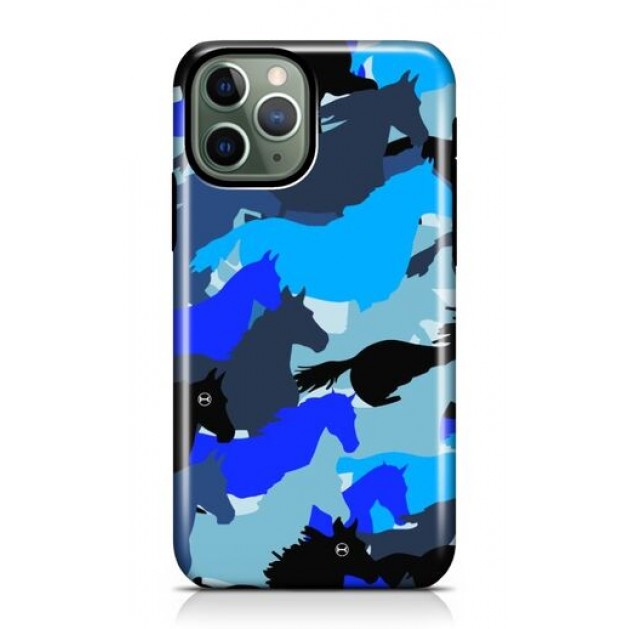 Iphone Blue Camouflage Case Iphone Blue Camouflage Case