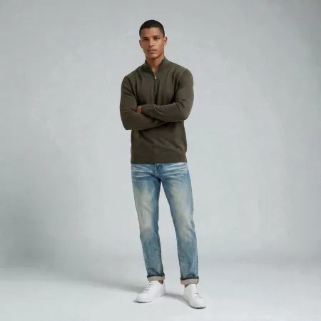 Cashmere Quarter-Zip Green Cashmere Quarter-Zip Green