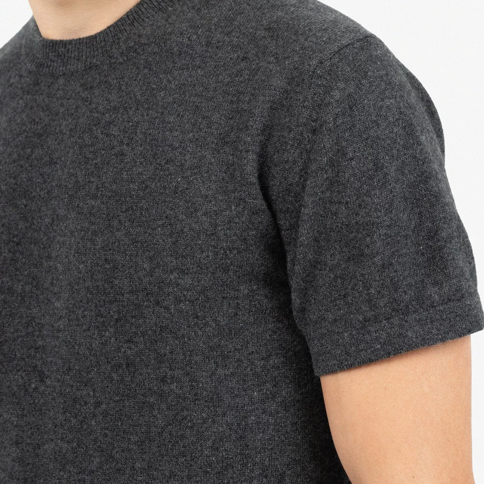 Cashmere T-Shirt Grey Cashmere T-Shirt Grey
