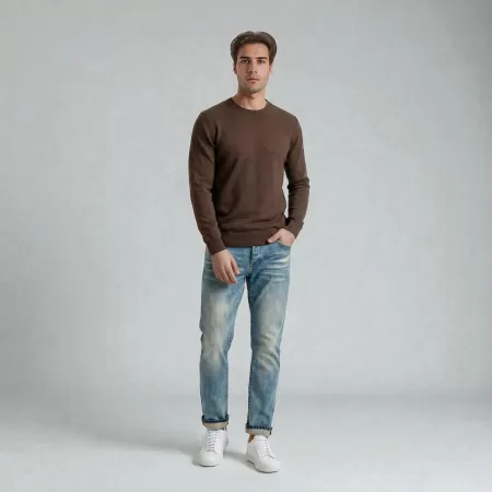 Cashmere Crewneck Brown Cashmere Crewneck Brown
