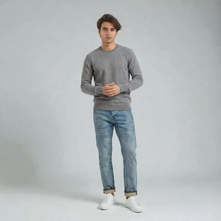 Cashmere Crewneck Grey Cashmere Crewneck Grey