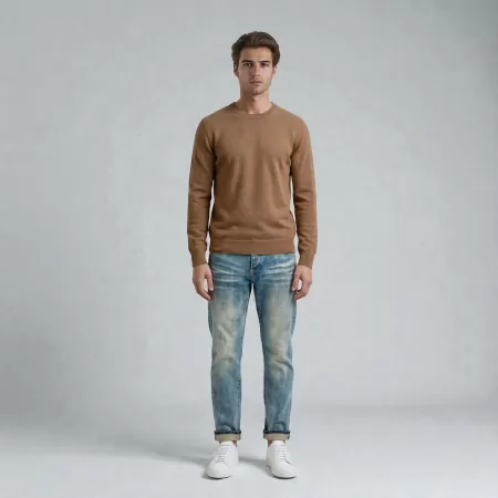 Cashmere Crewneck Light Brown Cashmere Crewneck Light Brown