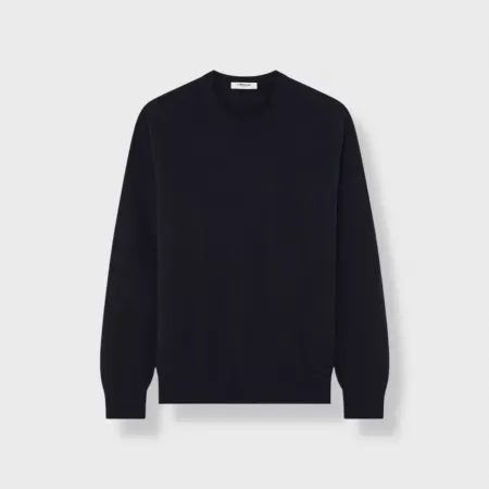 Cashmere Crewneck Navy Blue Cashmere Crewneck Navy Blue