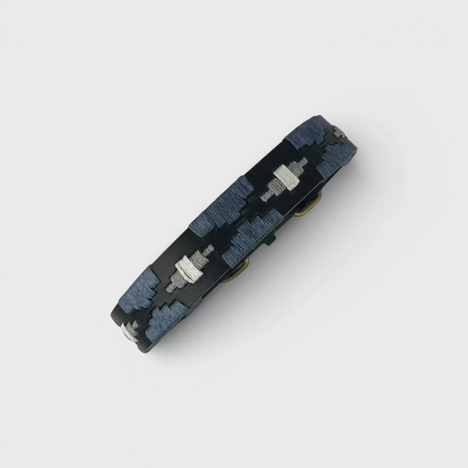 DOG COLLAR - POLO BELT BLACK AND BLUE DOG COLLAR - POLO BELT BLACK AND BLUE