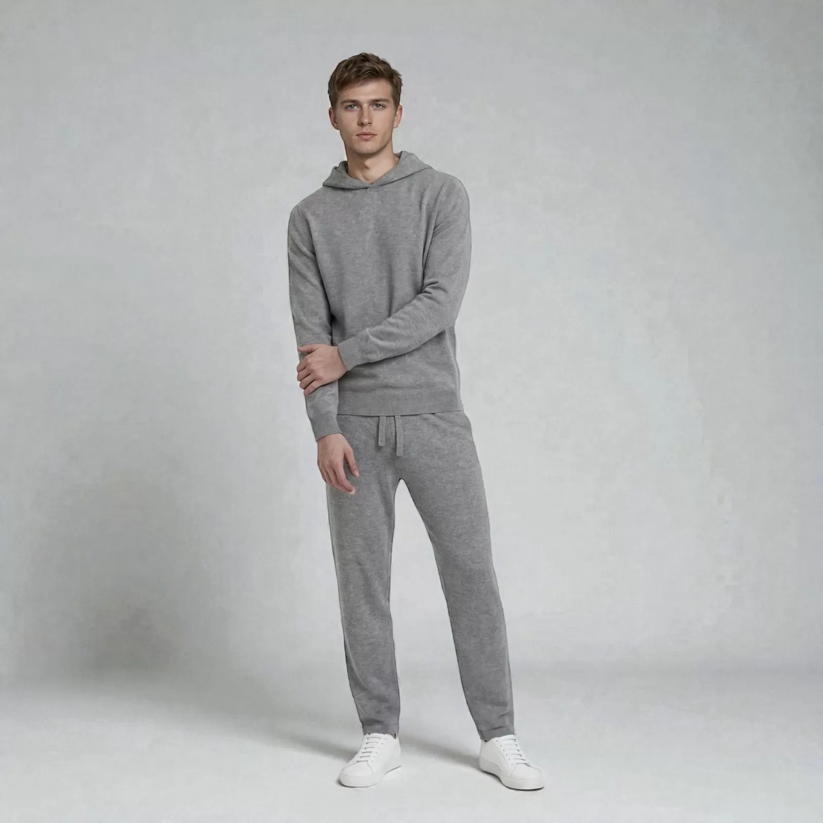 Cashmere Chukka Hoodie Grey Cashmere Chukka Hoodie Grey