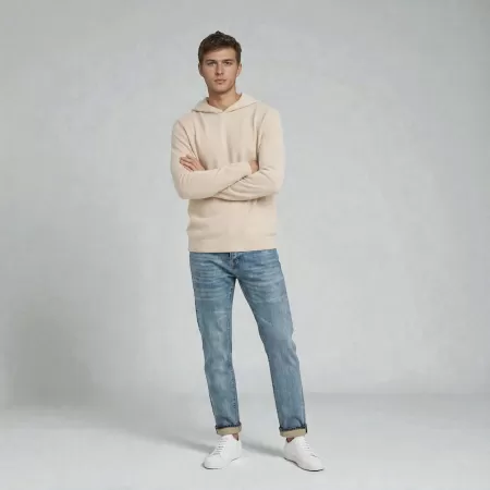 Cashmere Chukka Hoodie Light Beige Cashmere Chukka Hoodie Light Beige