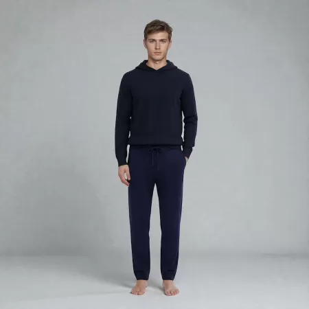 Cashmere Chukka Hoodie Navy Blue Cashmere Chukka Hoodie Navy Blue