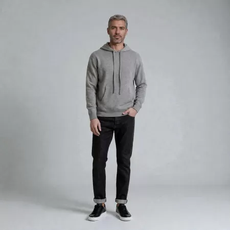 Cashmere Hoodie Grey Cashmere Hoodie Grey