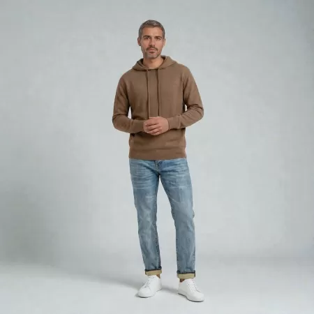 Cashmere Hoodie Light Brown Cashmere Hoodie Light Brown