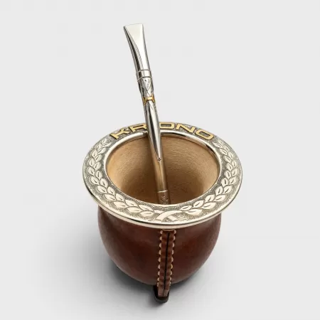 BOMBILLA ENGRAVED WITH BRONZE K
