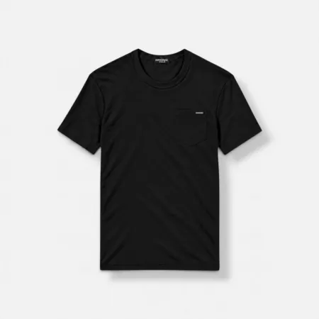 Pocket Cotton T-Shirt Black