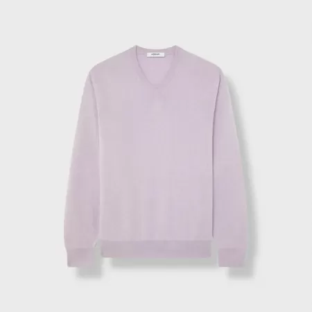 Cashmere V-Neck Lilac Cashmere V-Neck Lilac