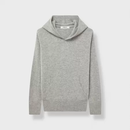 Cashmere Chukka Hoodie Light Grey