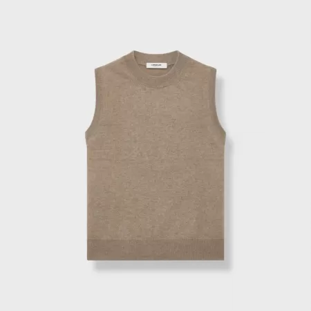 Cashmere Tank Top Light Brown