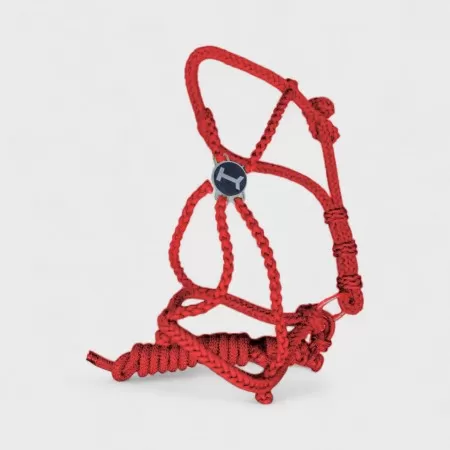 Nylon Braided Halter Black