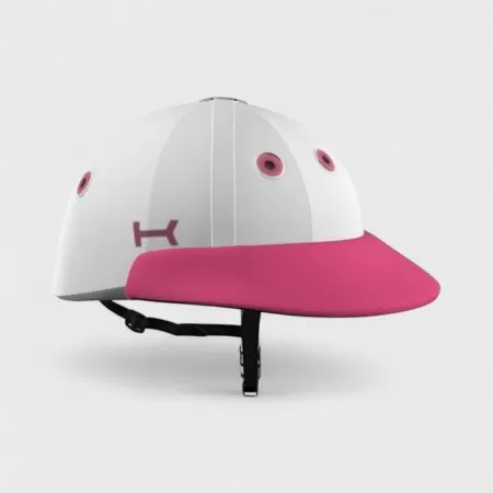 White and Pink Helmet