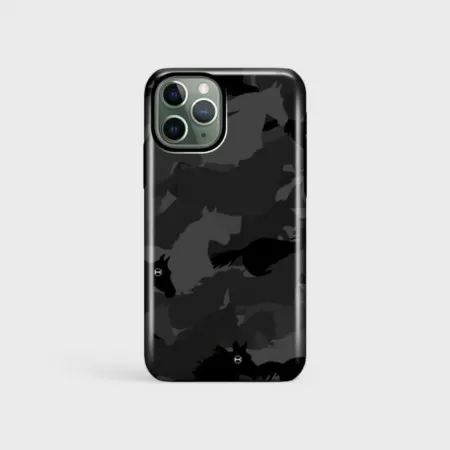 Iphone Black Camouflage Case