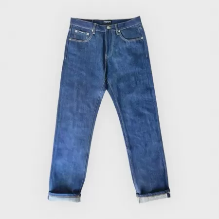 Straight Blue Stretch Selvedge Jeans Straight Blue Stretch Selvedge Jeans