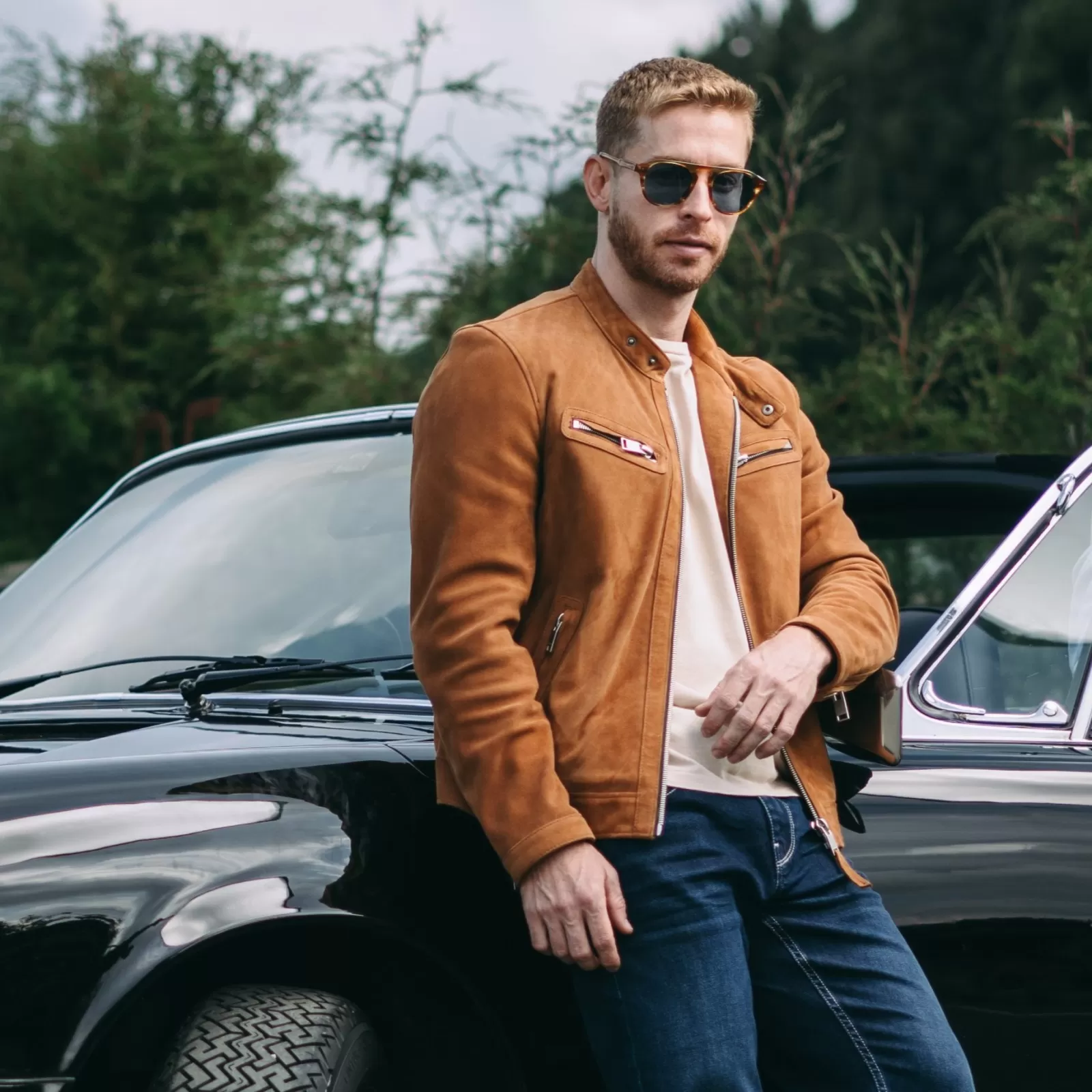 Suede Blouson Jacket Suede Blouson Jacket