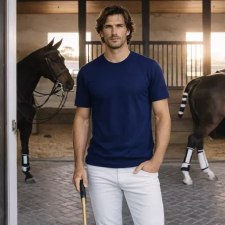 Cashmere T-Shirt Blue