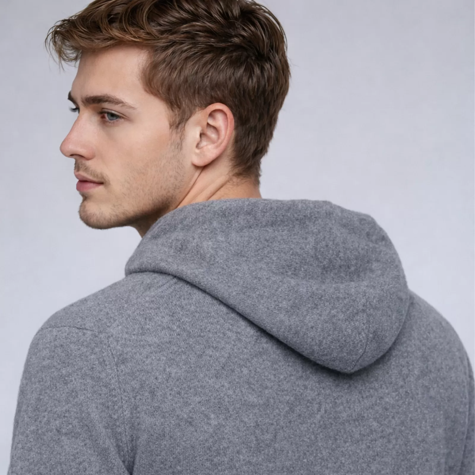 Cashmere Chukka Hoodie Grey Cashmere Chukka Hoodie Grey