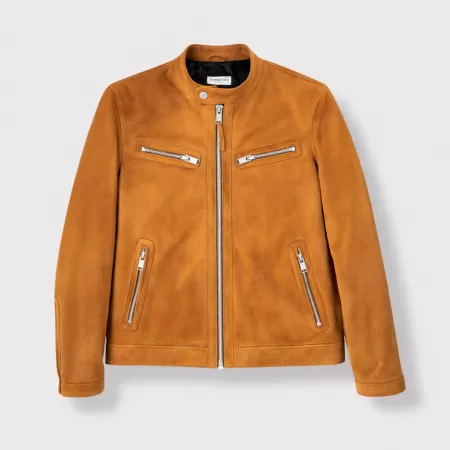 Suede Blouson Jacket