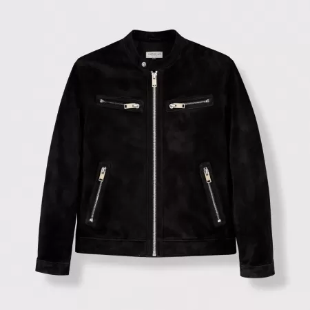 Suede Blouson Jacket 