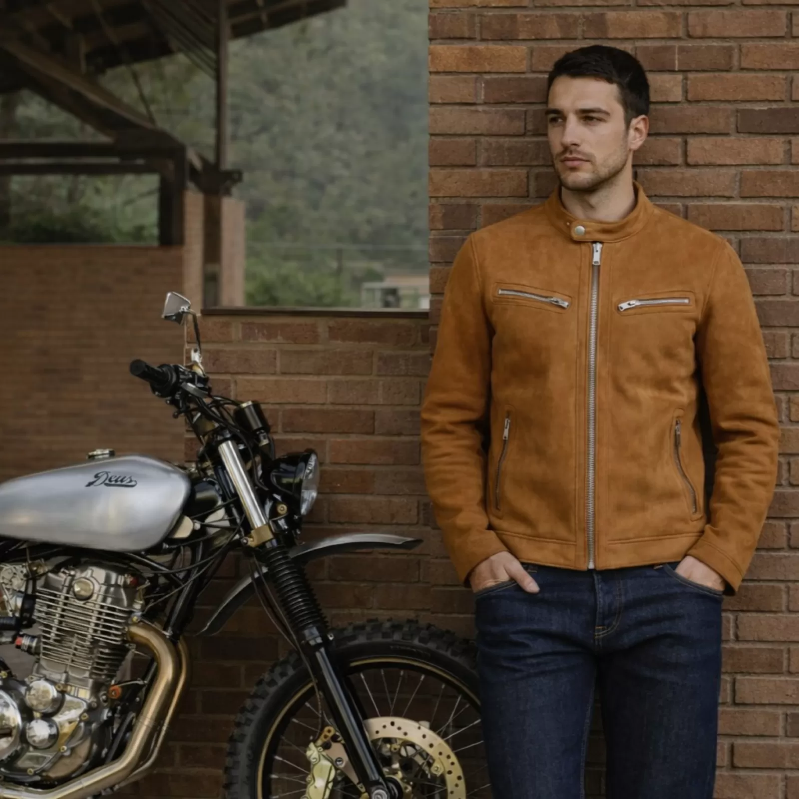 Suede Blouson Jacket Suede Blouson Jacket