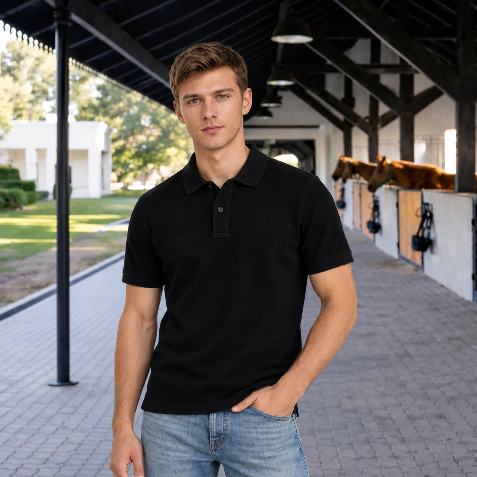 Piqué Polo Black Piqué Polo Black