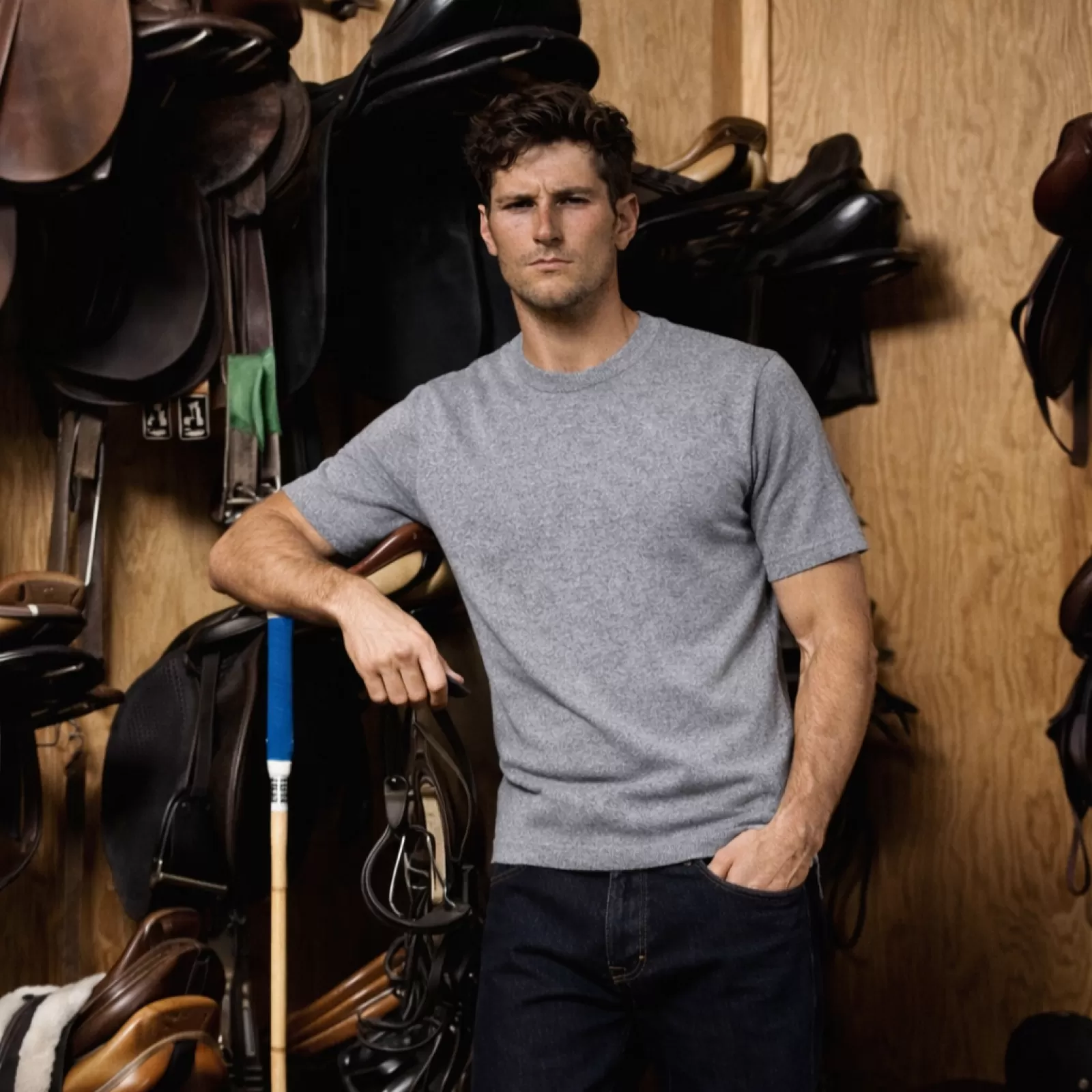 Cashmere T-Shirt Grey Cashmere T-Shirt Grey