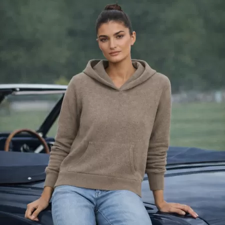 Cashmere Chukka Hoodie Taupe