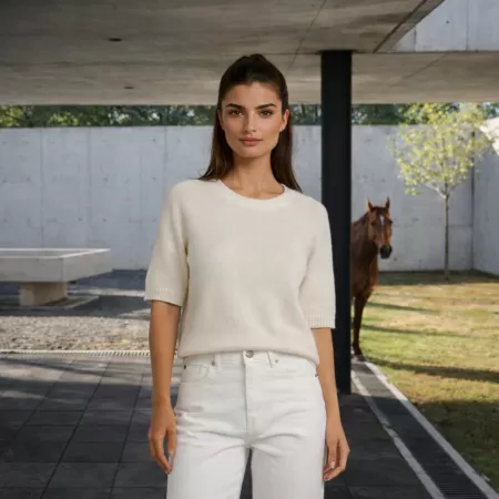 Cashmere Ayala T-Shirt Light Beige