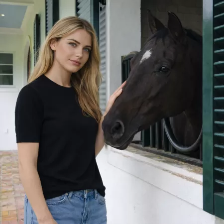 Cashmere T-Shirt Black