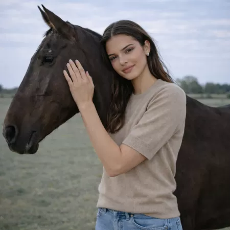 Cashmere T-Shirt Taupe